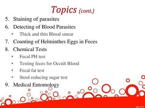 Ppt Medical Parasitology Lab Powerpoint Presentation Free Download