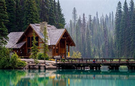 Lake Cabin Forest Canadian Forest Hd Wallpaper Pxfuel