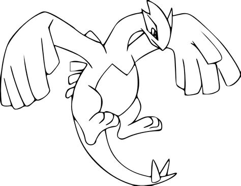 Legendary Pokemon Lugia And Ho Oh Coloring Pages Coloring Pages