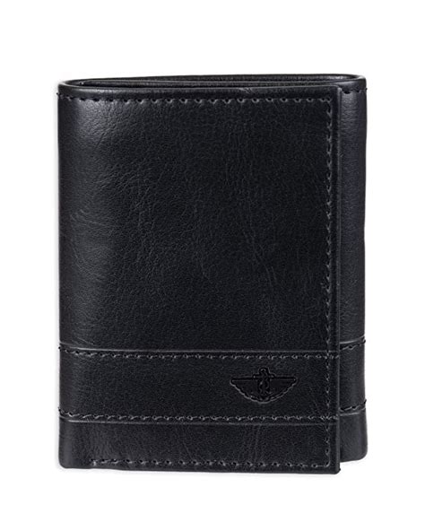 Buy Dockers Mens Rfid Extra Capacity Trifold Wallet With Zipper Pocket