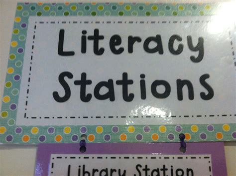 Team Js Second Grade Fun New Literacy Station Signs