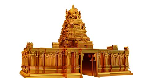 Golden Temple 3d Model 3d Model 111 Unknown Fbx Obj Ma Free3d