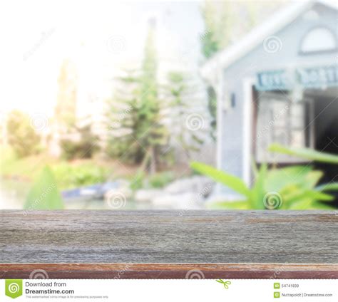 Table Top And Blur Building Background Stock Image Image Of Style