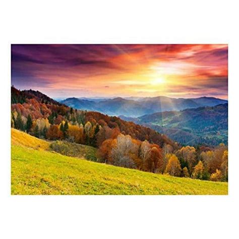 Wall26 Colorful Mountain Forest In Autumn Landscape Wall Mural