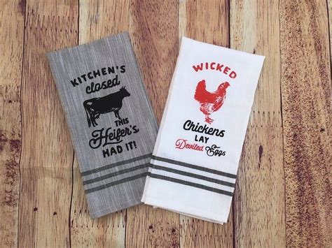 Kitchen Dish Towels Home Decor Dish Towels With Cute Etsy Kitchen