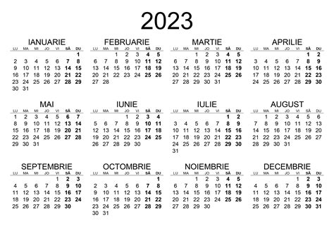 Calendarul 2023 Calendarulsu