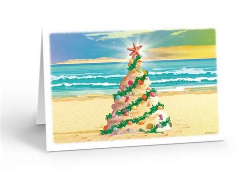 Beach Christmas Cards If You Cant Get Your Friends To The Beach This