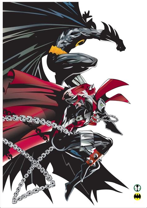Spawn And Batman By ~prmlscrm On Deviantart Spawn Comics Dc Comics