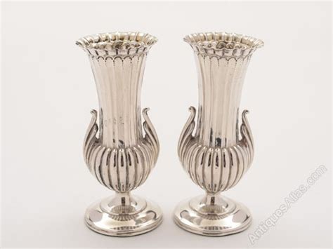 Antiques Atlas Victorian Pair Of Small Silver Vases