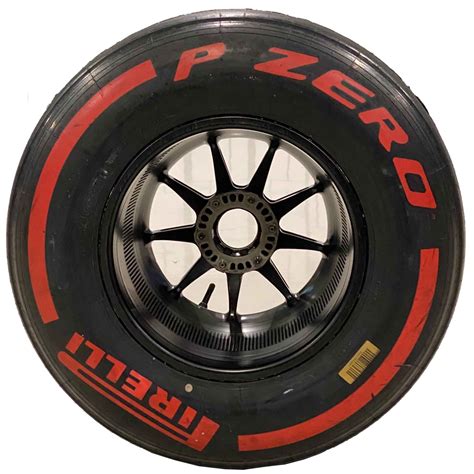 2016 Max Verstappen F1 Used Red Bull Racing Front Wheel And Pirelli