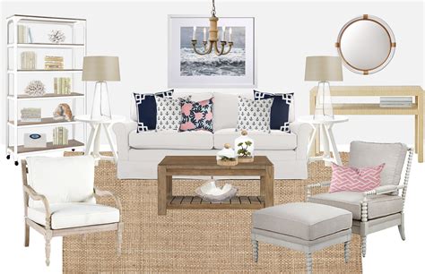 Shelby Girard Classic Coastal Living Room Interior Design Styles