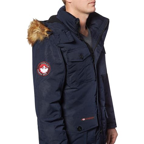 Canada Weather Gear Parka Coat For Men Insulated Winter Jacket W Faux Fur Hood Ebay