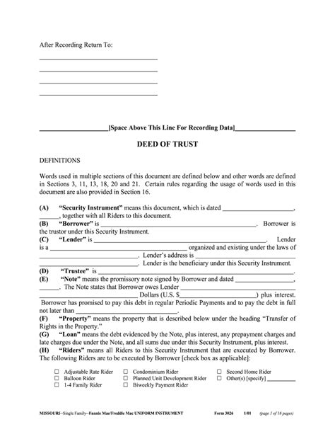 Deed Trust Form Of Fill Online Printable Fillable