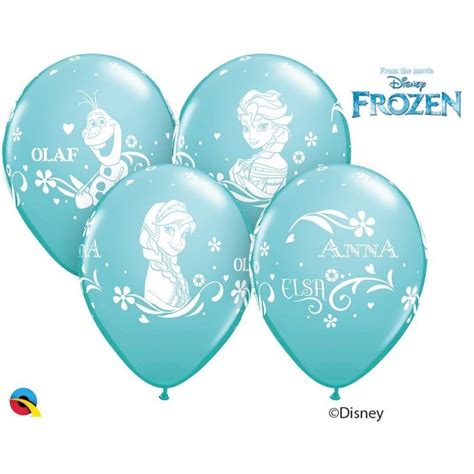 Comprar Globos Frozen Anna Elsa Y Olaf Azul Caribe Por Solo