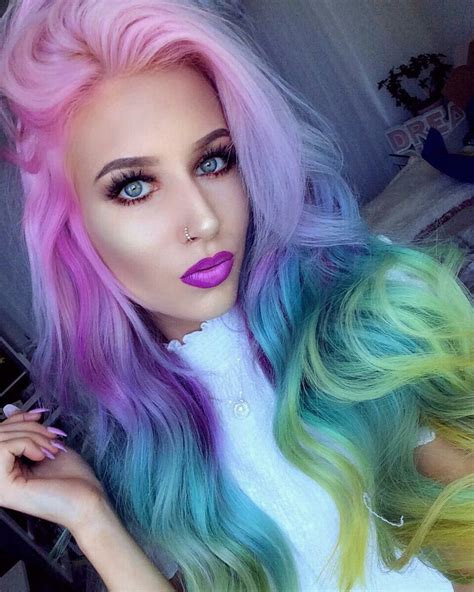 Pinterest Rebelxo7 With Images Pastel Rainbow Hair Rainbow Hair