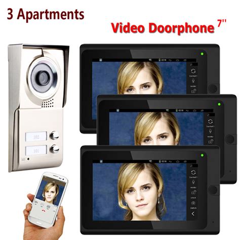 P Inch Record Wired Wifi Apartments Video Door Phone Intercom System IR CUT HD TVL