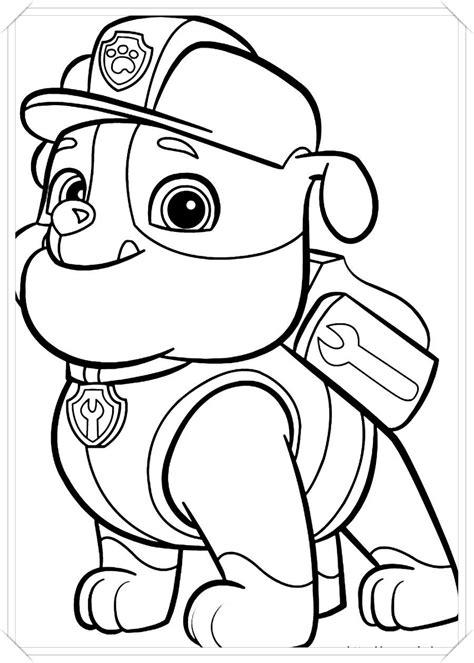 90 Dibujos De Paw Patrol Para Colorear 🥇 Dibujar Dibujos