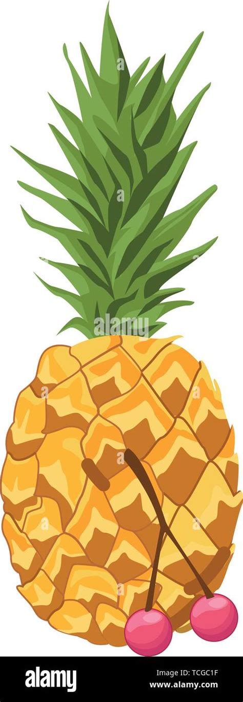Fresh And Delicious Tropical Fruits Stock Vector Image And Art Alamy