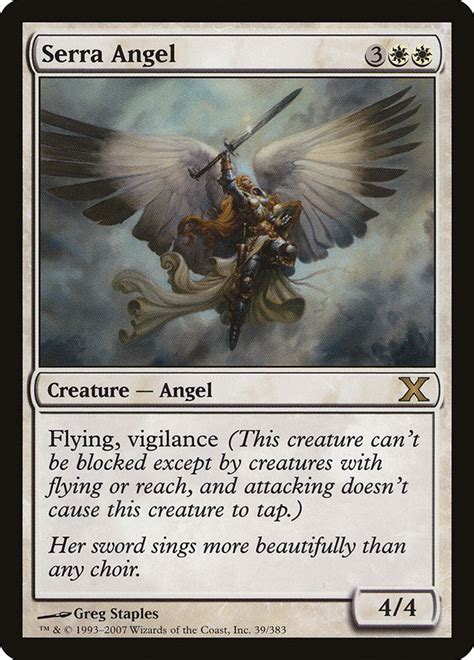 Serra Angel Magic Card