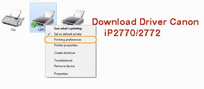 Canon pixma ip2772 driver users can link the printer utilizing its broadband usb2.0 port, and also with pict bridge. Download Driver Canon iP2770 Windows 7/8/10 32bit, 64bit ...