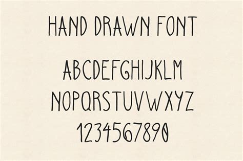 Hand Drawn Font Stunning Display Fonts Creative Market