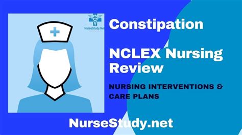 Constipation Nursing Care Plan Tutorial NCLEX Review YouTube