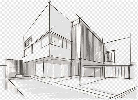 Arquitectura Bosquejo Grafico Dibujo Diseño Urbanista ángulo