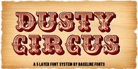 Dusty Circus Font Webfont Desktop Myfonts