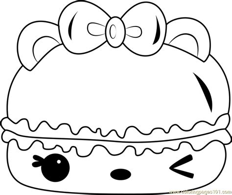Cotton Candy Gloss Up Coloring Page Free Num Noms Coloring Pages