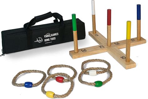 Toys And Hobbies Outdoor Fun And Sports Wood Rings Toss Game Indoor Wall