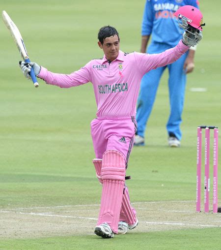 Enjoying every moment of my life while i still can! De Kock's century propels SA to big win over India in ...