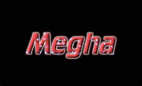 megha Лого Бесплатный инструмент для дизайна имени от flaming text
