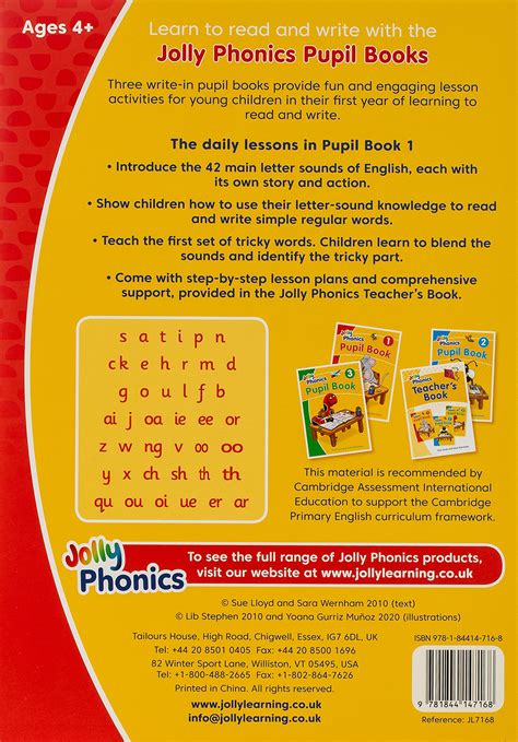 Mua Jolly Phonics Pupil Book 1 In Precursive Letters British English