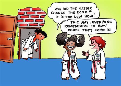 Love It Taekwondo Laugh Cartoon
