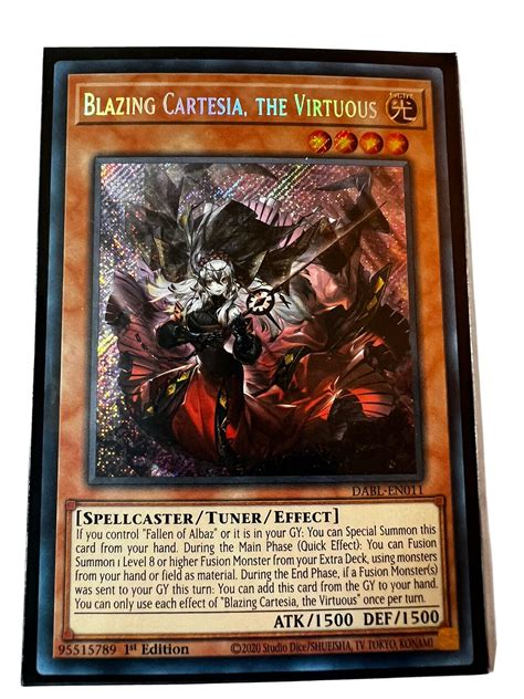 Yu Gi Oh Tcg Blazing Cartesia The Virtuous Darkwing Blast Dabl En011 1st Ebay