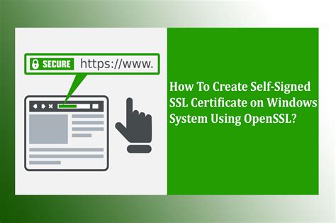 How To Create Self Signed Ssl Certificates In Windows Pc Repair Ssl
