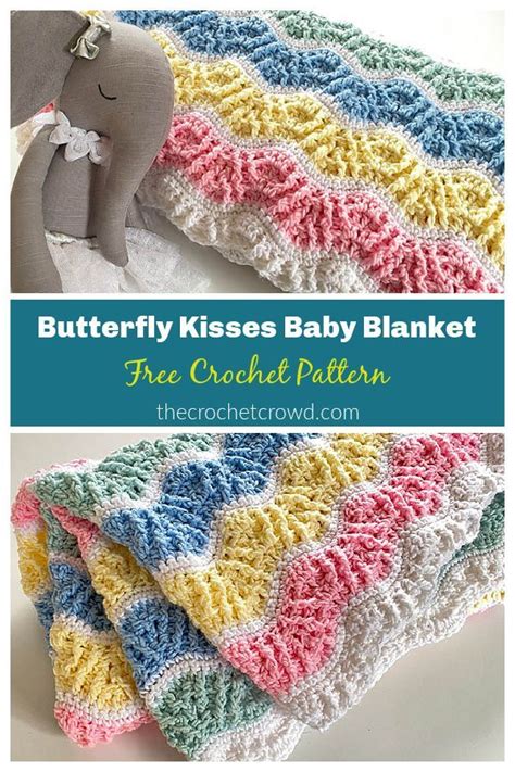Butterfly Kisses Baby Blanket Free Crochet Pattern Crochet Bedspread
