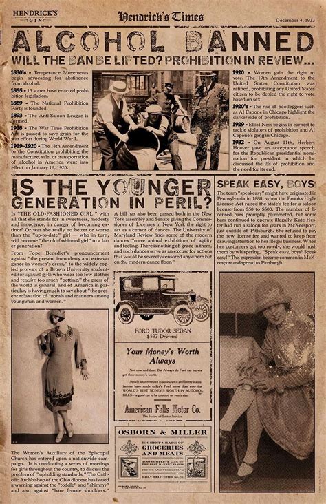 December 4 1933 Hendricks Newspaper Old Newspaper Vintage Newspaper Speakeasy Party
