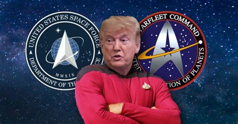 The Logo For Donald Trumps Us Space Force Looks Like The Star Trek