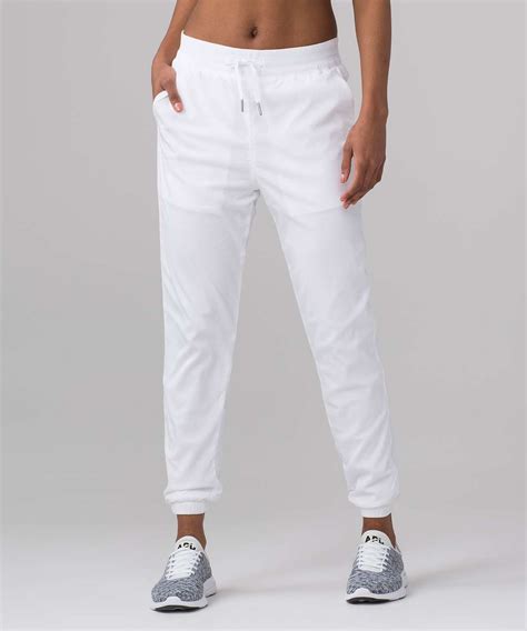 Lululemon In Depth Jogger 28 White Lulu Fanatics