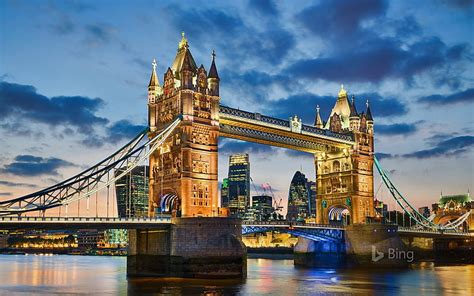 Hd Wallpaper Tower Bridge In London 2016 Bing Desktop Wallpaper