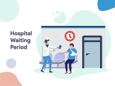 Premium Vector Hospital Waiting Period Illustration