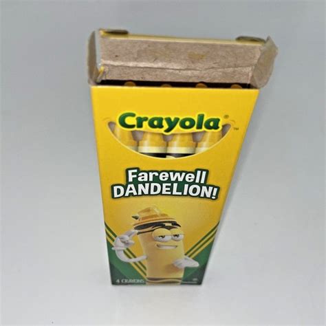 Crayola Office Farewell Dandelion 8 Crayola Discontinued Crayons