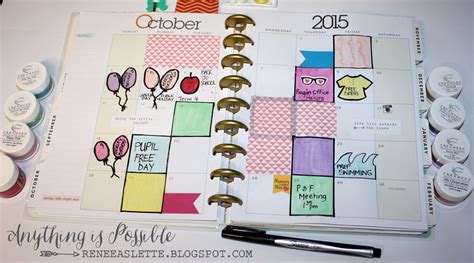 Anything Is Possible Monthly Happy Planner Layout