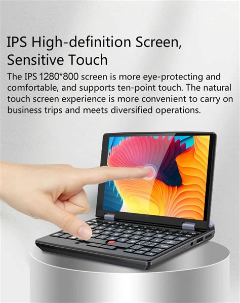 Toposh Pocket Laptop J4105 7 Inch Portable Notebook Wins 11 Touch Screen Netbook 2048 Pressure