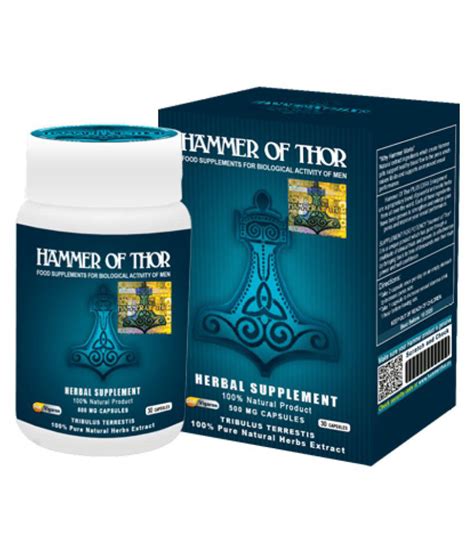 The thor's hammer or hammer of thor is an ancient norse symbol. Hammer Of Thor ( Malaysia ) Capsule 30 gm for Male: Buy ...