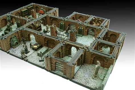 Dungeons 3d Prison And Sewers Made With Manorhouse Modular