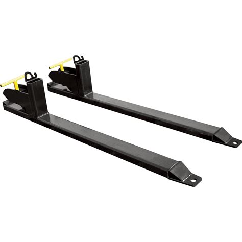 Load Quip Steel Bucket Forks — 2800 Lb Capacity Black Model