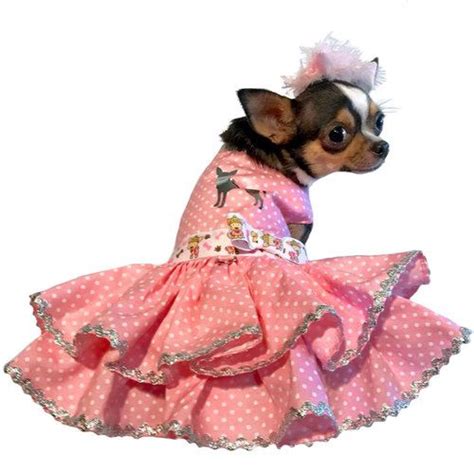 Pink Swiss Dot Chihuahua Summer Dog Dress Summer Dog Dog Dresses
