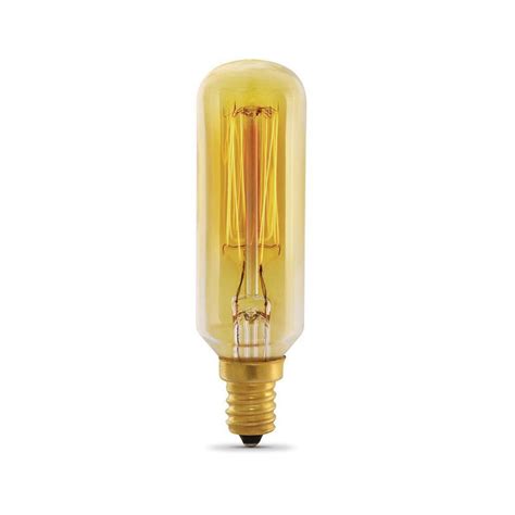 Feit Electric 60 Watt At19 Dimmable Incandescent Amber Glass Vintage